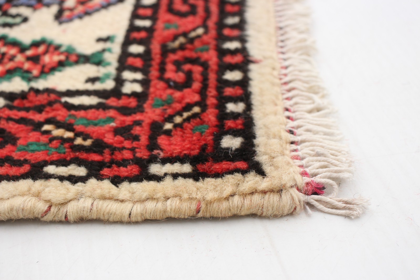 Traditional Vintage Hand-Knotted Carpet 1’10” x 2’9″ Wool Area Rug