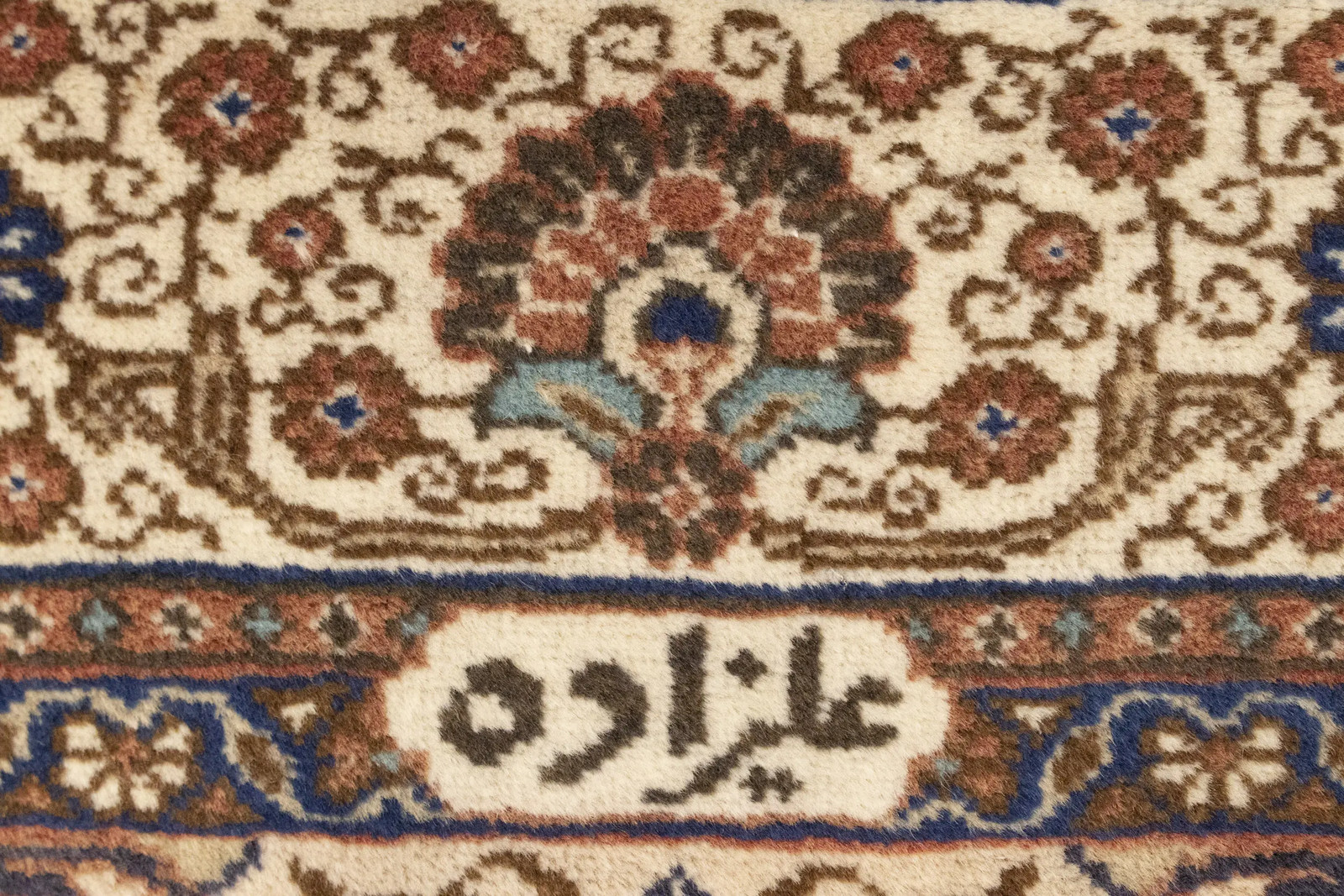 Semi-Antique Traditional Oriental Rug Muted Colors Floral Carpet 4’6X6’4 ft