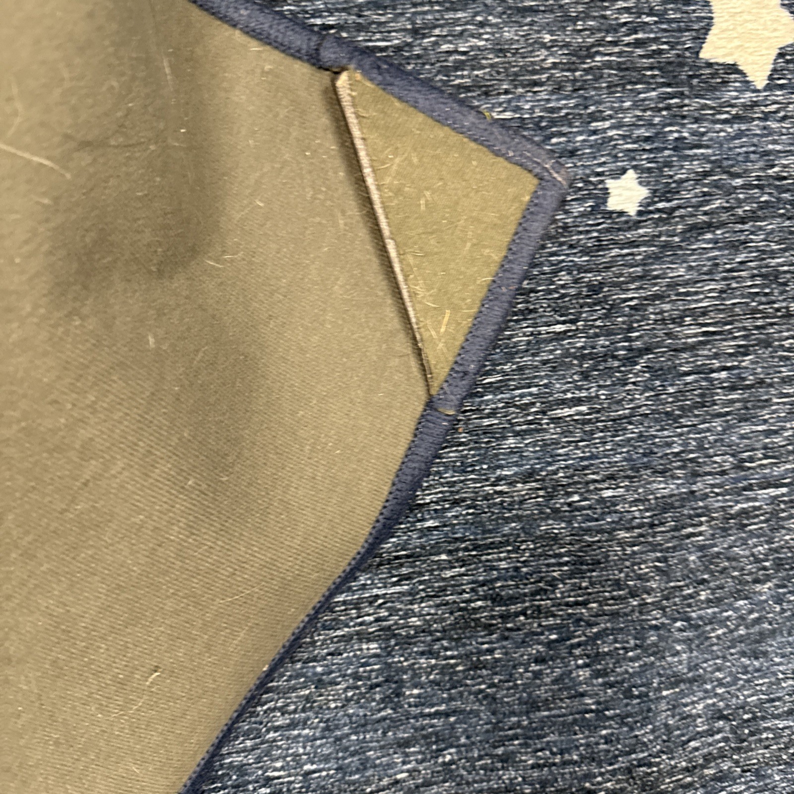 Ruggable Washable Area Rug Kids Blue Stars Rug 6×9 no pad Blue Jeneva Bell