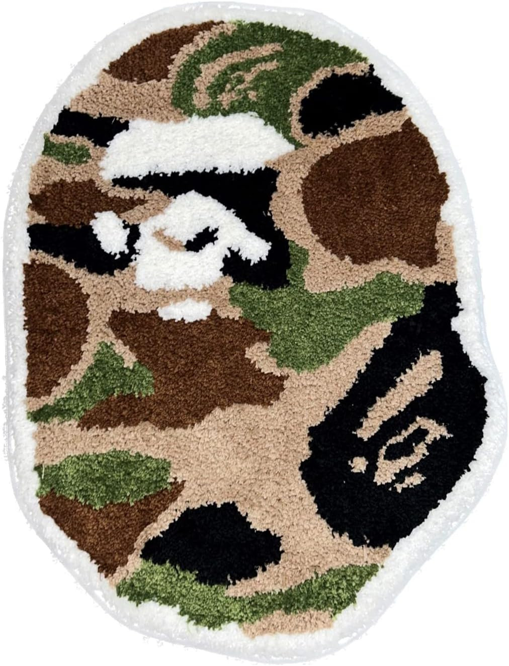 Bape Rug – Camo – Handmade & Premium- 28In W * 20In L (70 * 50Cm) – Hypebeast Ba