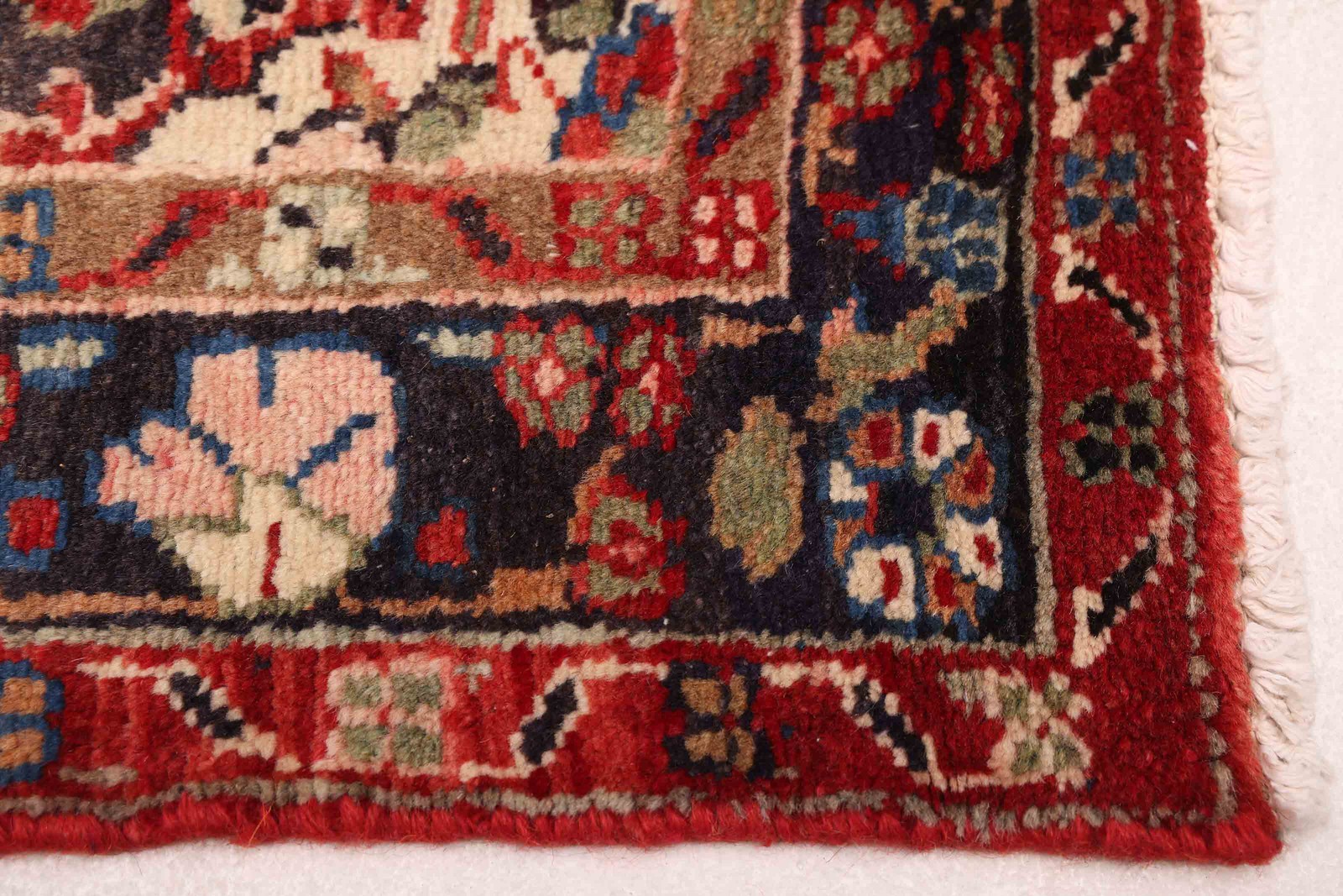 3’7″ x 7’8″ Vintage Hand-knotted Runner Rug Traditional Oriental Wool Carpet