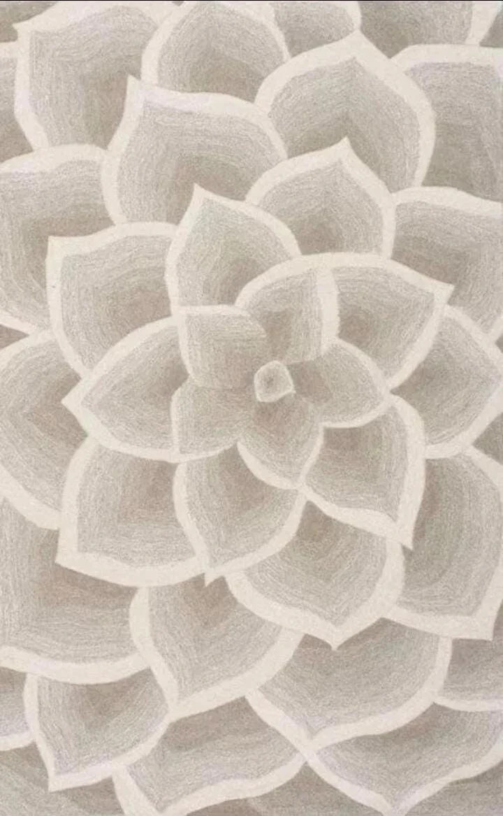 Lovely Rose flower hand tufted rug100%wool for living room 3D carpet