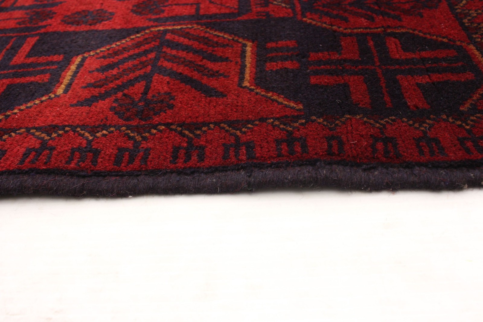 Traditional Hand-Knotted Geometric Area Rug 4’0″ x 6’4″ Oriental Wool Carpet