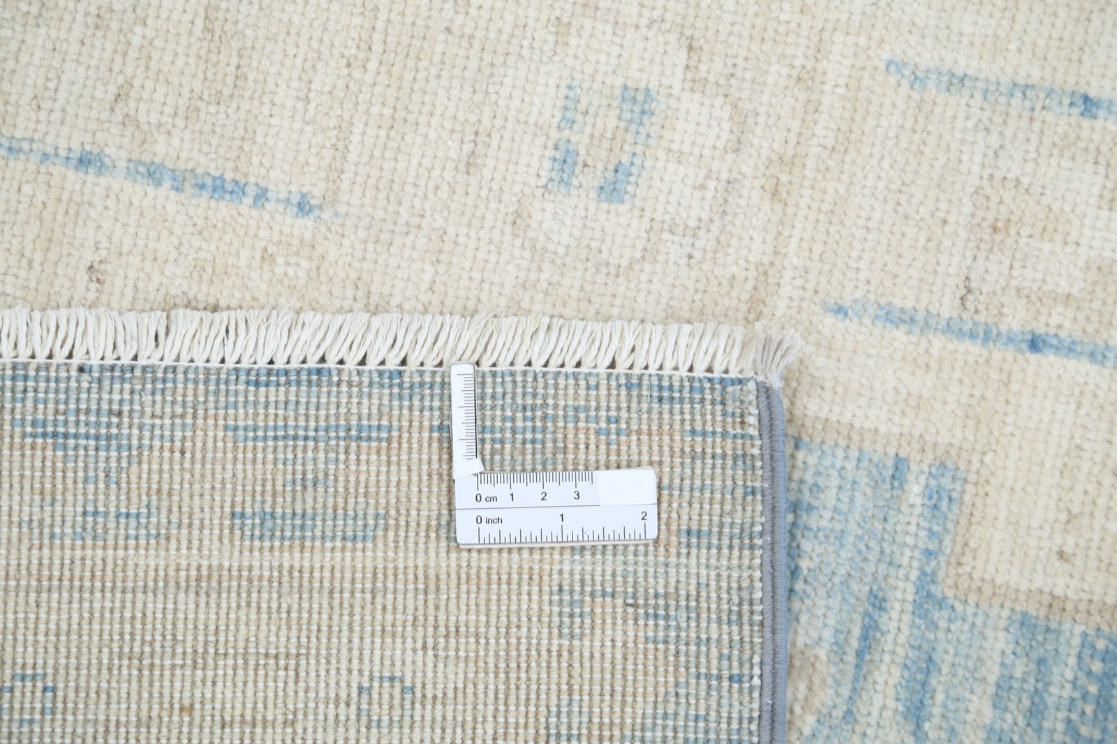 8×9.8 ft Handknotted Light Blue and Ivory Rug. Traditional Floral Pattern Carpet