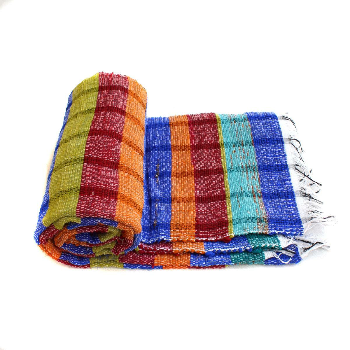 4X6 Chindi Rug Rectangular Carpet High Quality Bohemian Gypsy Indian Yoga Mat
