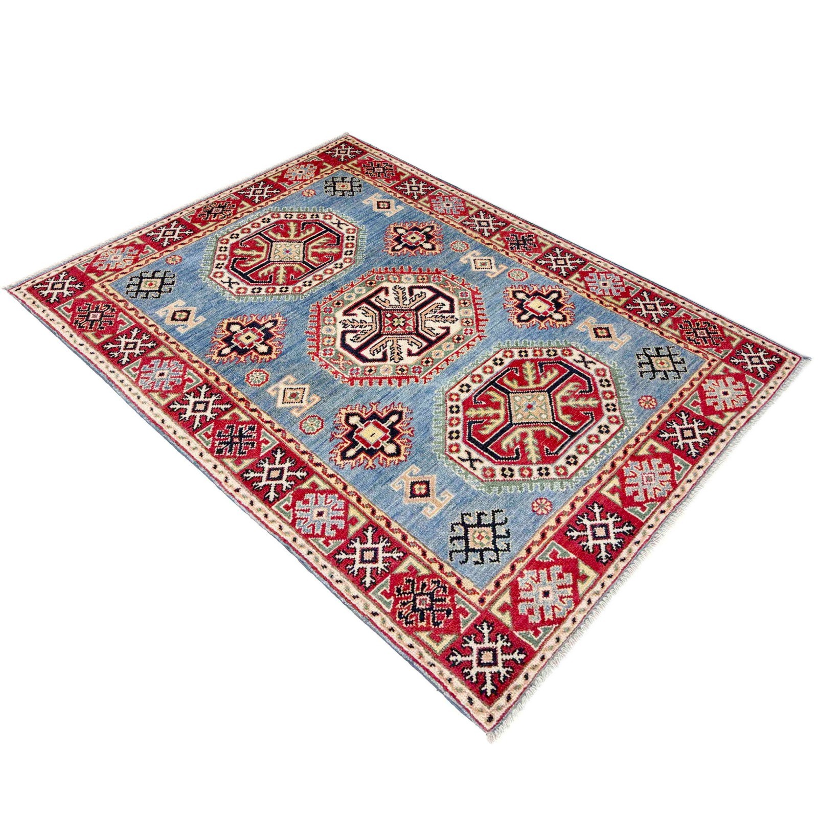 Kazak Oriental Rug Handmade Tribal Small Rug Afghan Area Rug 3’4×4’10 Ft -R37529