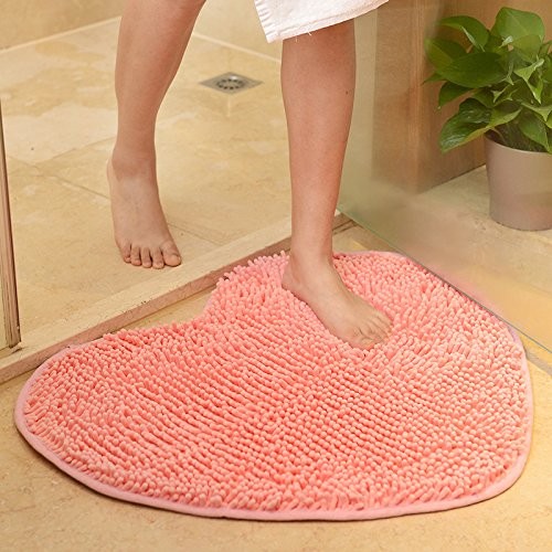 2 Pack Valentine’s Day Heart Shaped Rug, Love Decorative Floor Mat, Non-Slip …