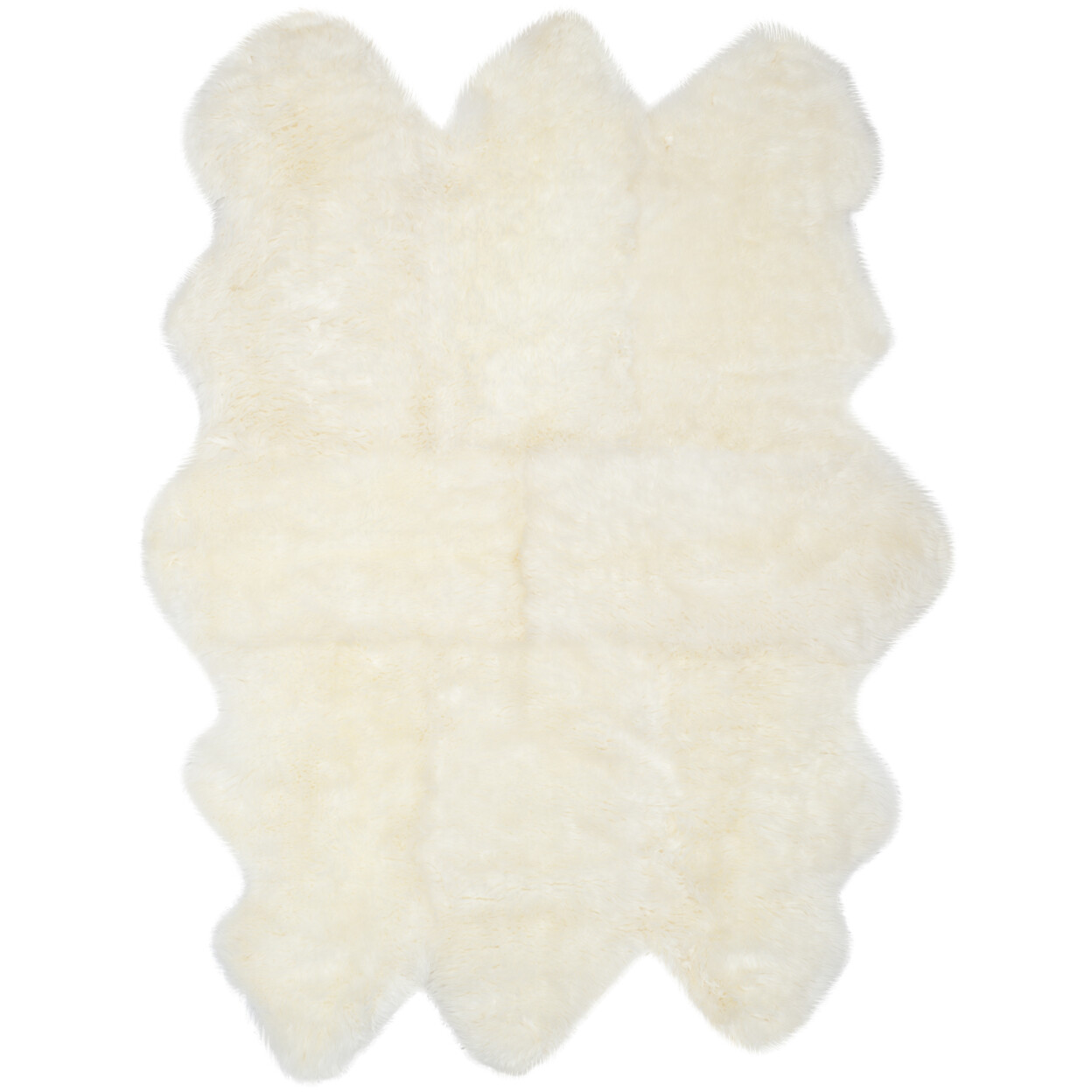 SAFAVIEH Rustic Modern Genuine Natural Luxurious Soft Sheepskin Rug White