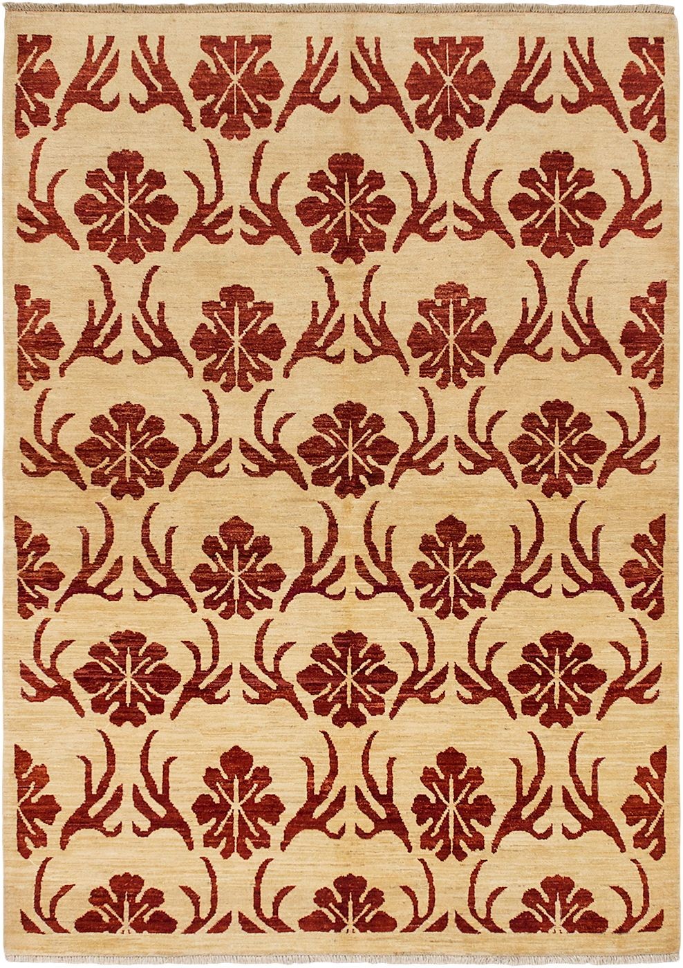 Traditional Hand Knotted Oriental Area Rug 5’6″ x 7’9″ Wool Carpet