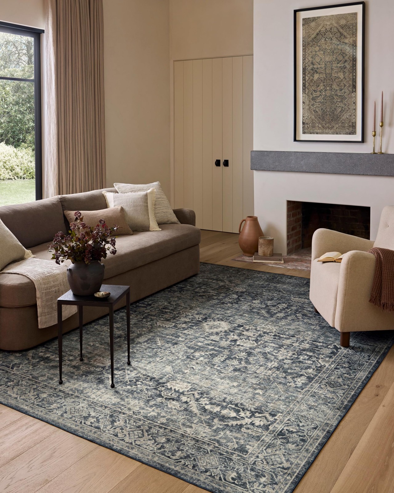 Amber Lewis Josie Collection Jos01 Ocean/natural 26 X 76 .13 Pile Height Lo