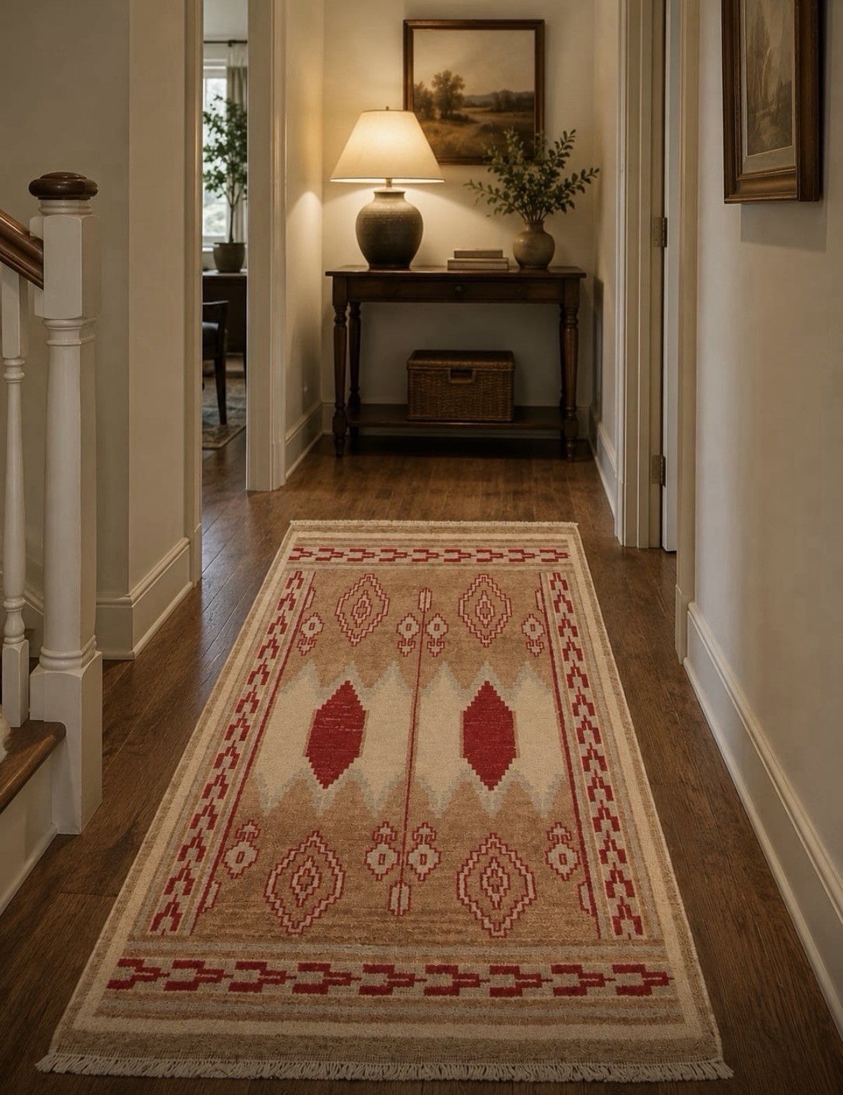 High-quality Hand-woven Wool Rug Durable Gabbeh Rug 6-0x3-11 ft for Living Room