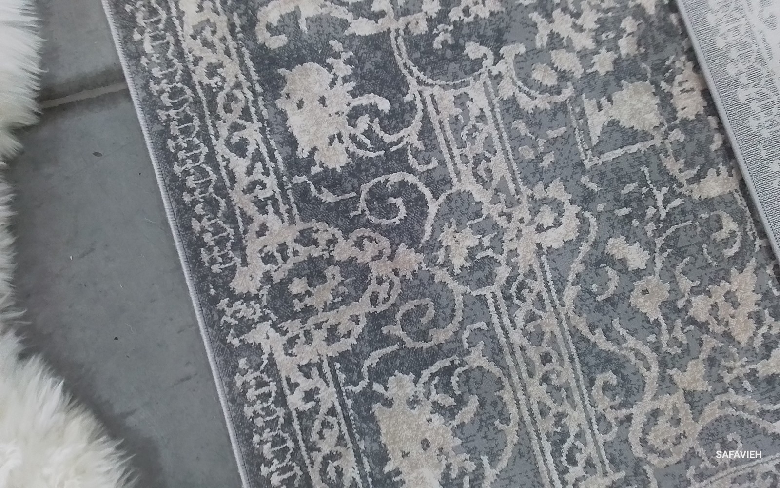 DARK GREY / CREAM 6′-0″ x 9′-0″ Damaged Rug, Reduced Price 1172805210 RFT664B-6