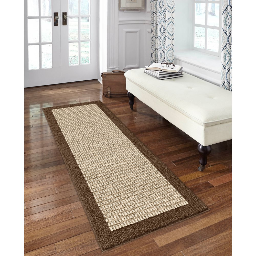 Stain and Fade Resistant Runner Rug Non-Skid Latex Backing Home Decor 2′ X 6′