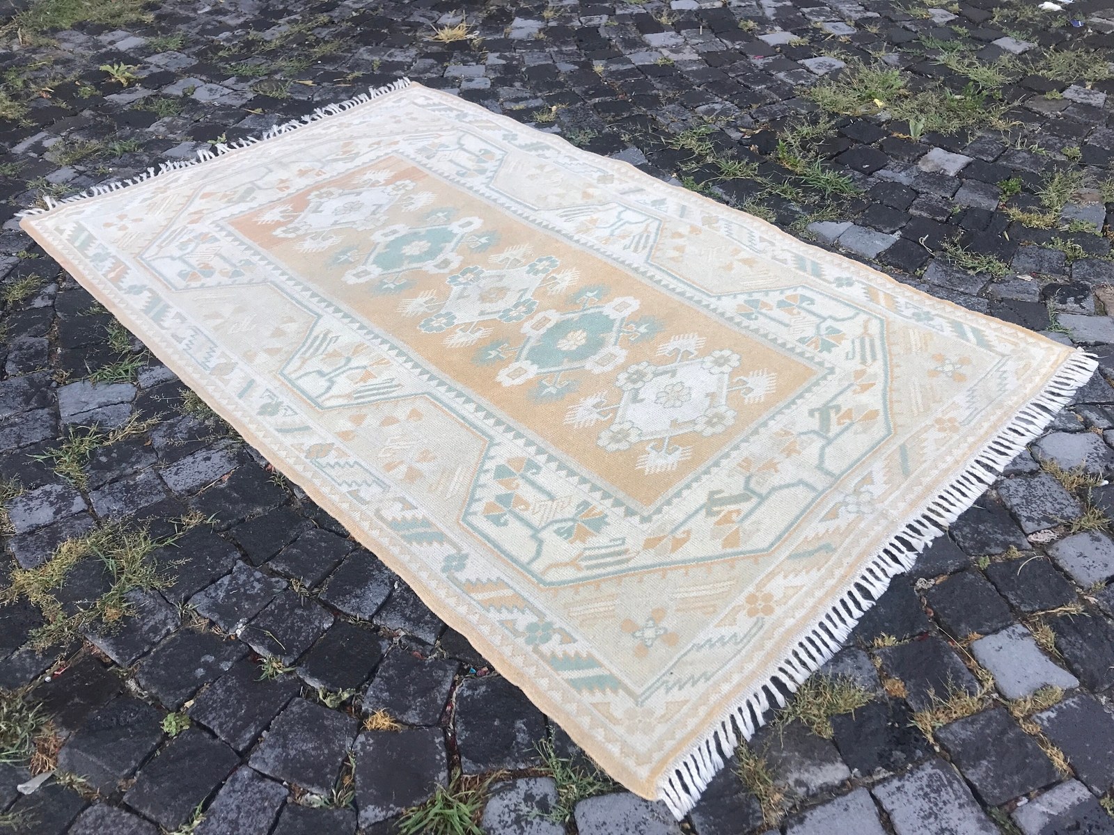 Handmade Rug Turkish Area Rug Vintage Rug Oushak Rug Antique Rug Bohemian Rug