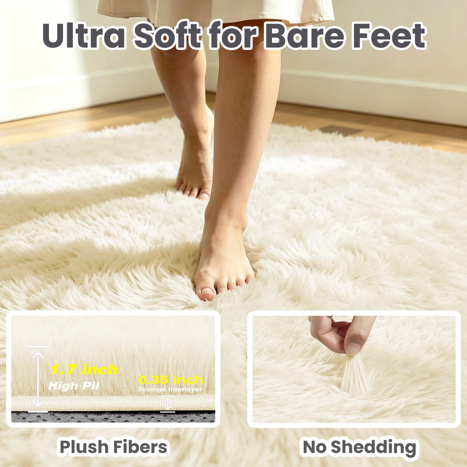Oriannal Rug Cream White 8’x10′