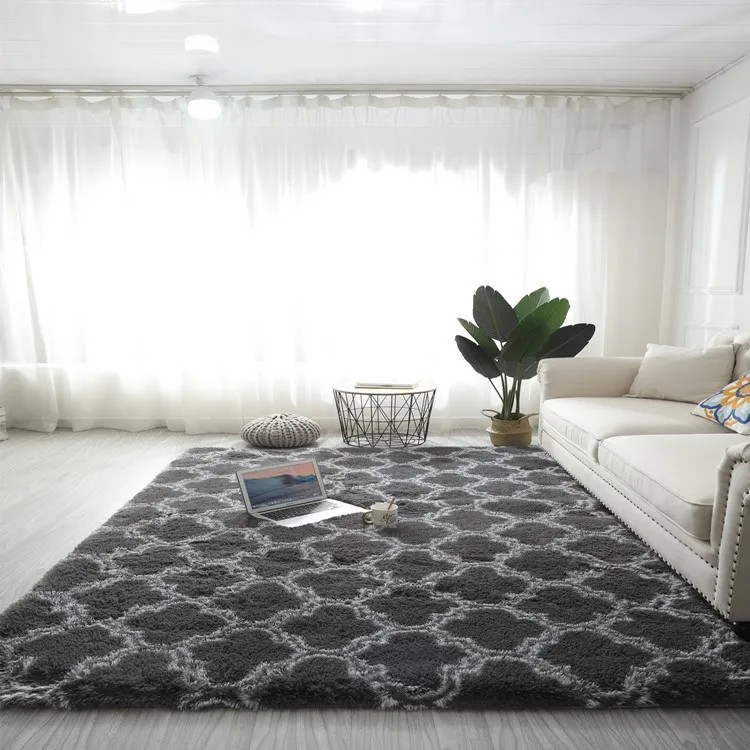 Large Plush Shaggy Area Rug – Soft, Non-Slip Carpet for Living Room & Bedroom