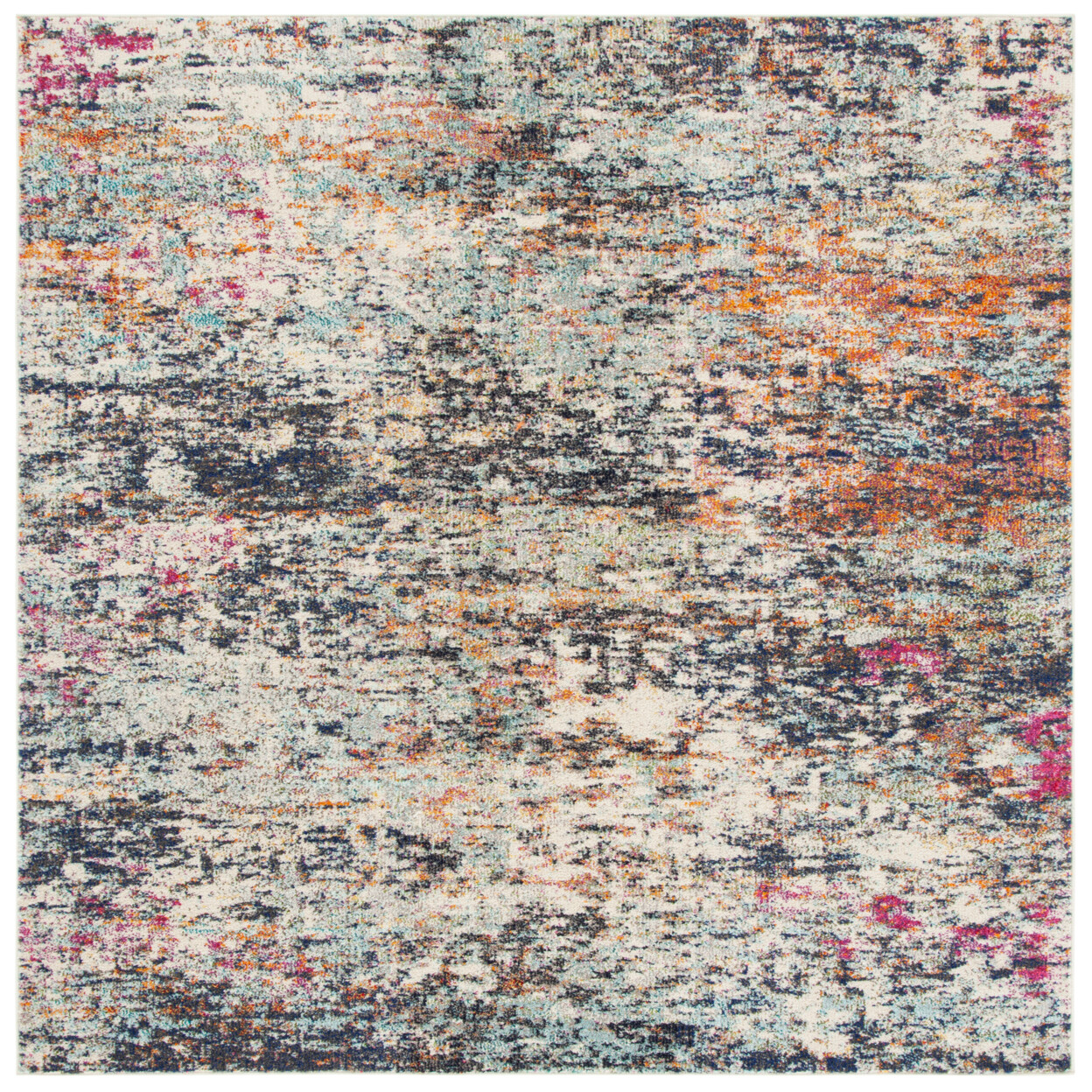 SAFAVIEH Madison Collection MAD460Z Black / Gold Rug