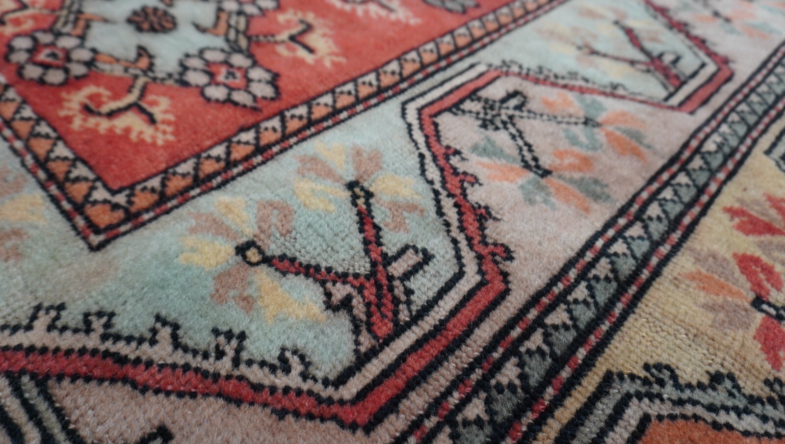 4′ x 6’3″ Antique Turkish Hand Knotted Wool Oriental Rug