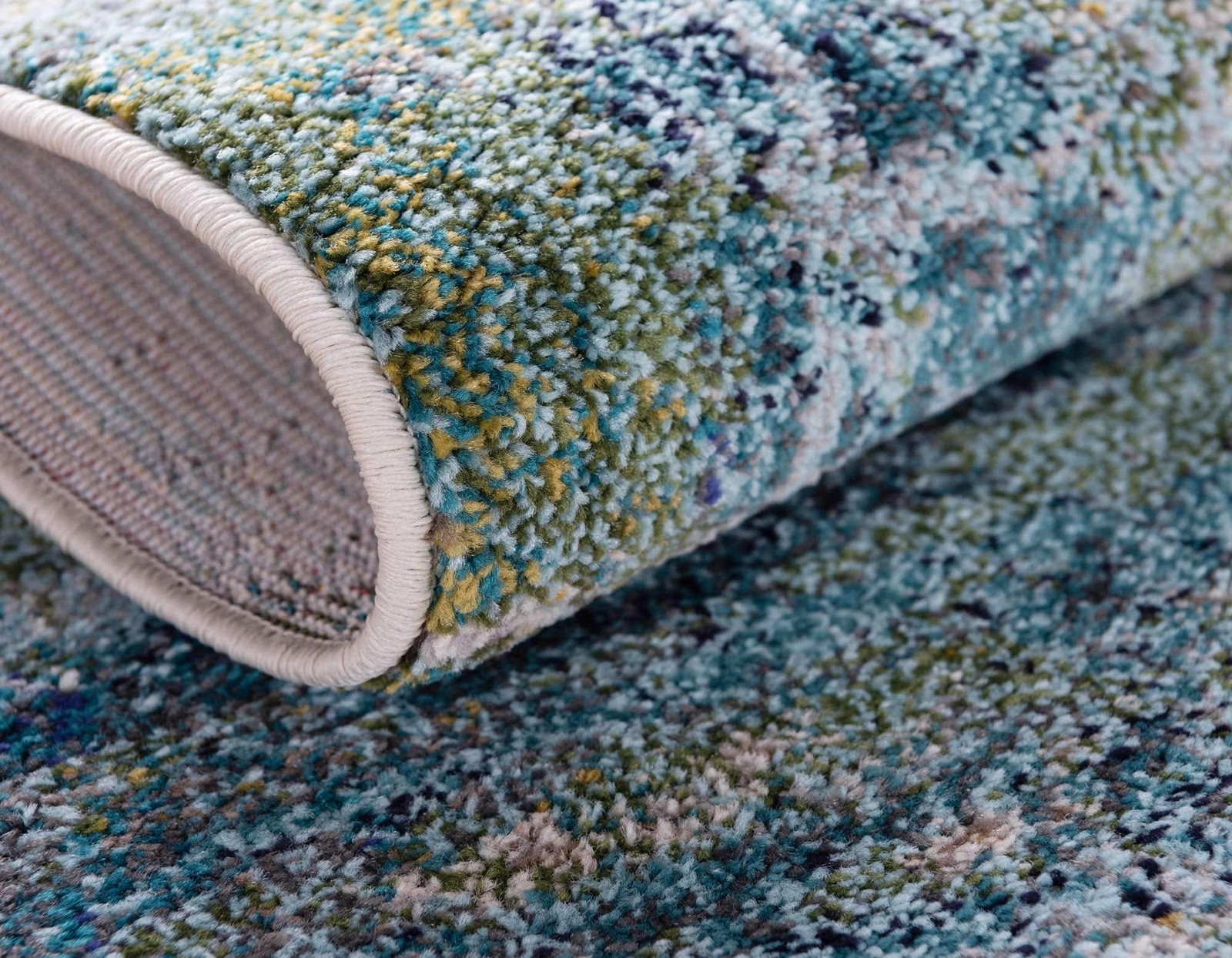 Chromatic Collection Modern & Vibrant Abstract Area Rug For Any Home Décor (3…