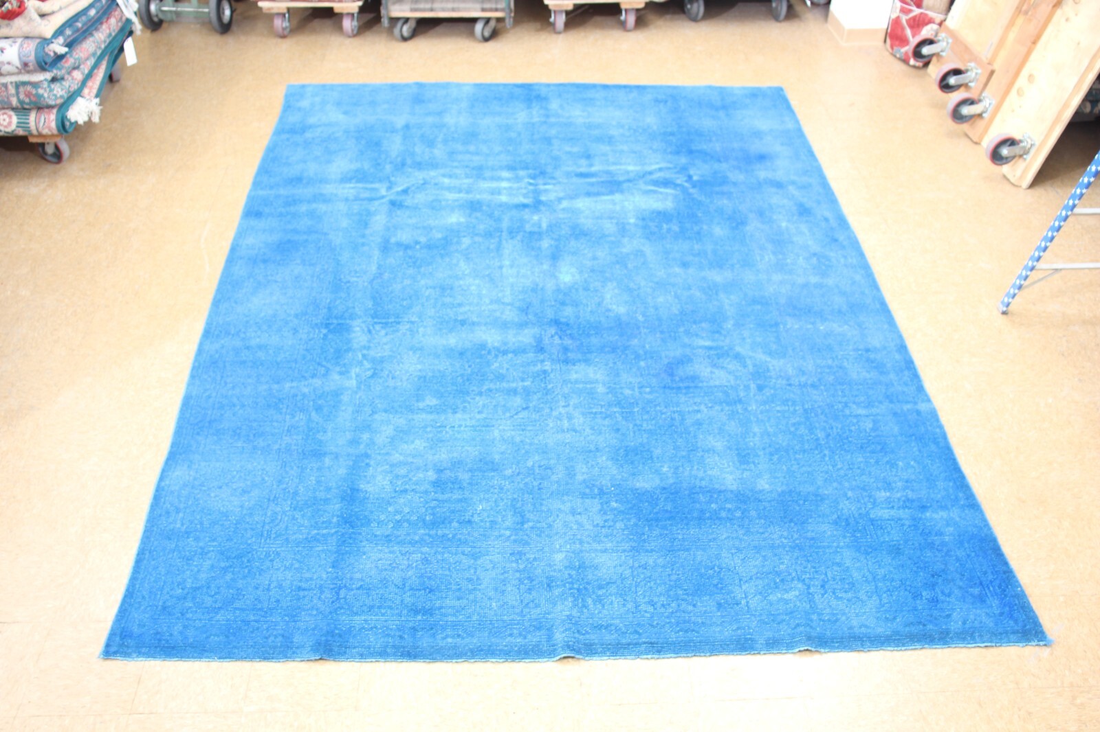 Hand-Knotted Semi Antique Over Dye Area Rug | 100% Wool | 8’11” x 11’9″