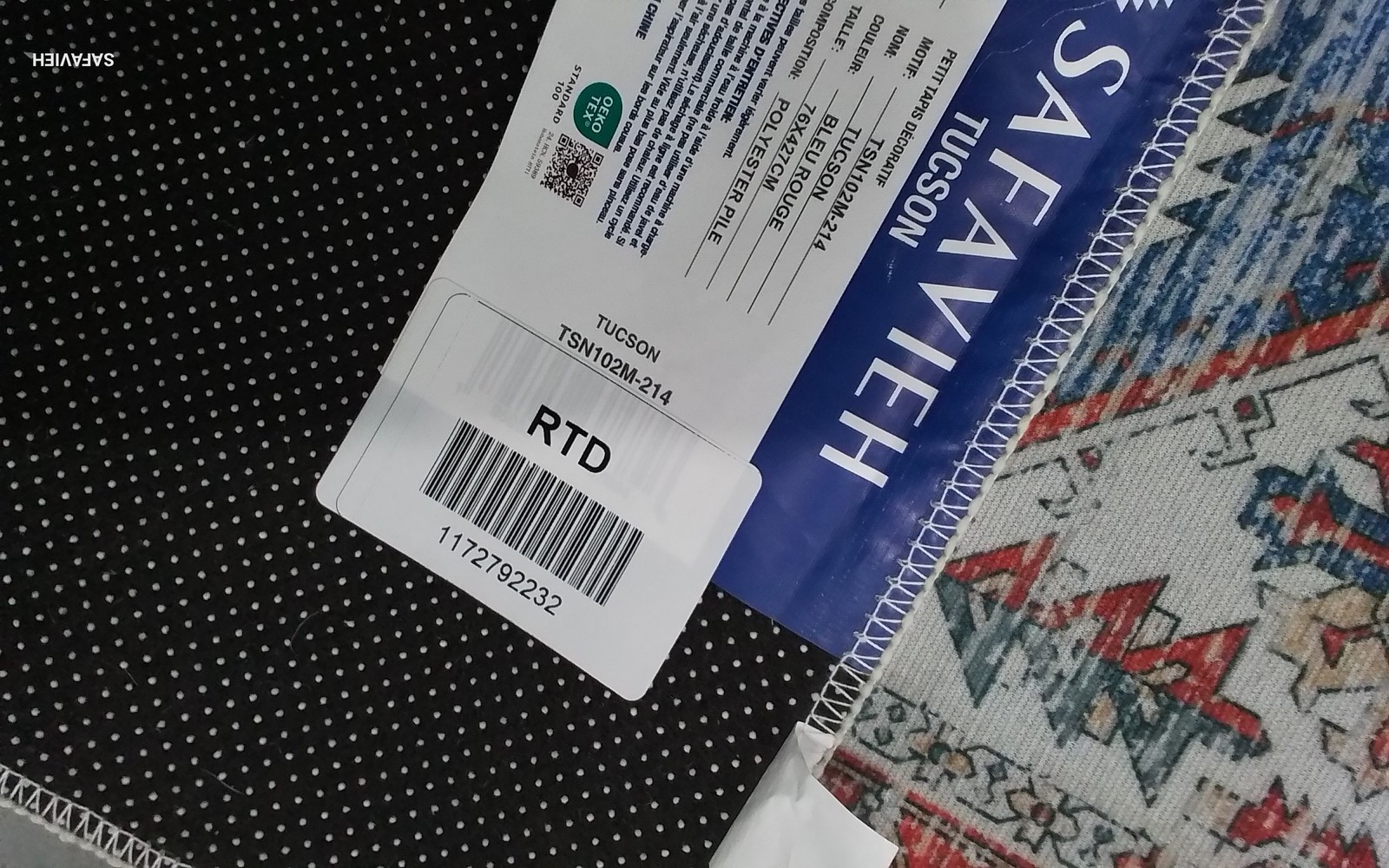 BLUE / RED 2′-6″ x 14′-0″ Flaw in Rug, Reduced Price 1172792232 TSN102M-214