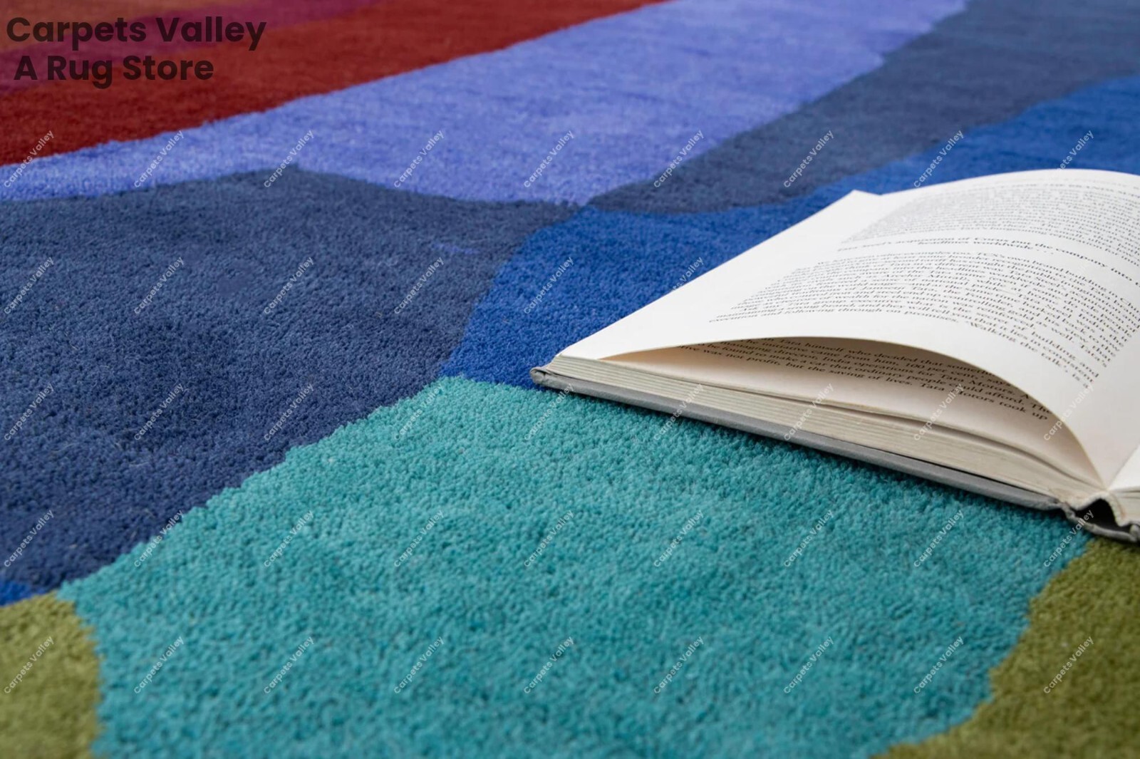 Melting Color Fall Hand-Tufted Wool Handmade Area Rug Carpet for Home, Living