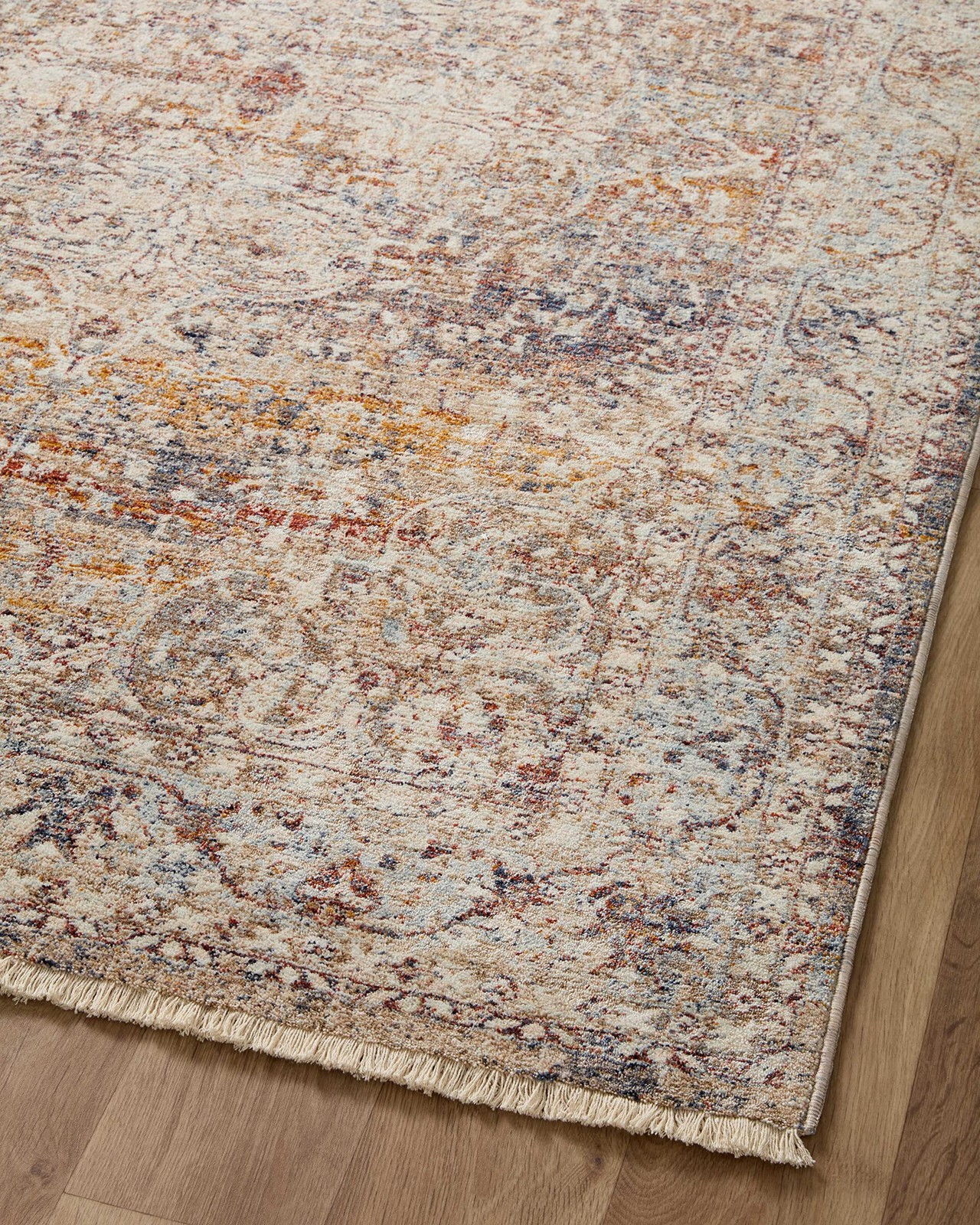 Loloi Sorrento Collection Sor-04 Natural/Multi 3-11 X 3-11 Round Accent Rug