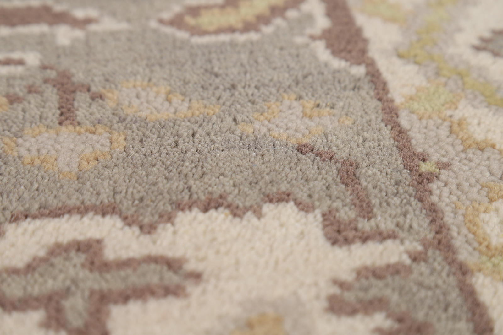 Luxurious Handcrafted Oushak Indian 10′ Runner Rug Thick Plush 3×10 ft.