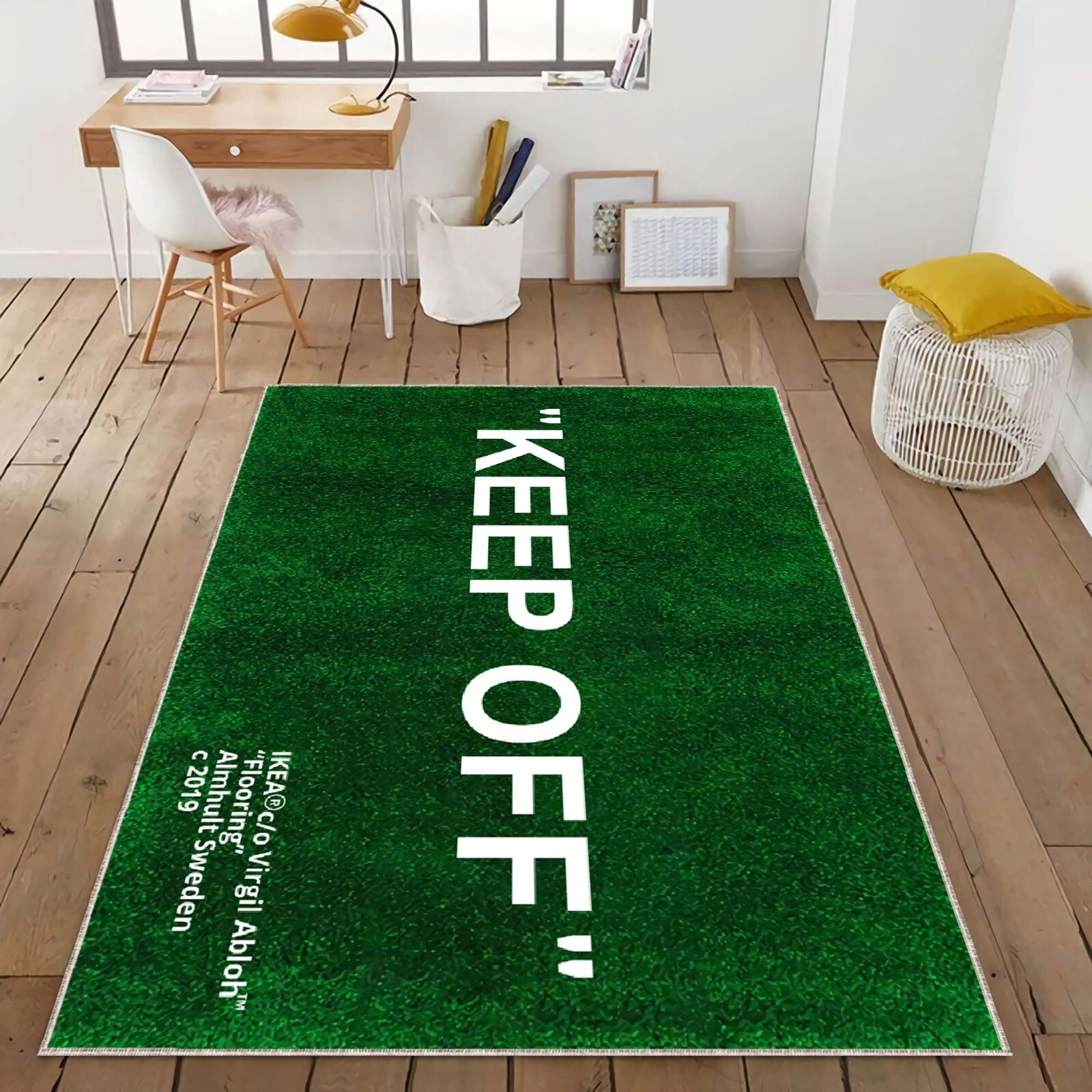 Keep Off, Keep Off Rug, Green Rug, Popular Rug, Modern Rug, Aesthetic Rug