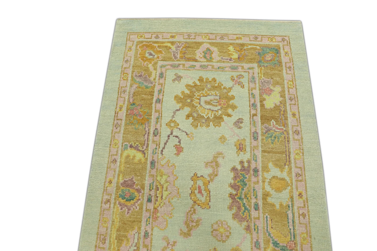 Turkish Oushak Rug Oriental Handmade Rug 2’10” x 5’1″ #1293