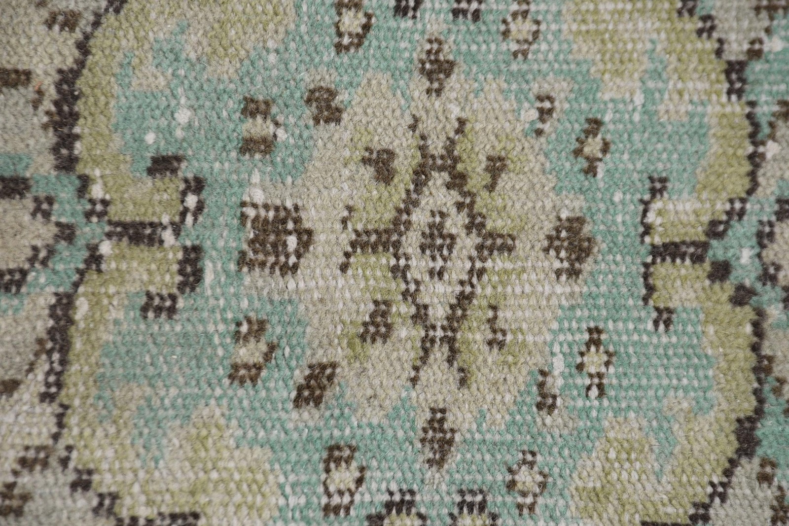 5,4×8,6 ft Rug, Turkish Vintage Large Rug, Beige Wool Rug