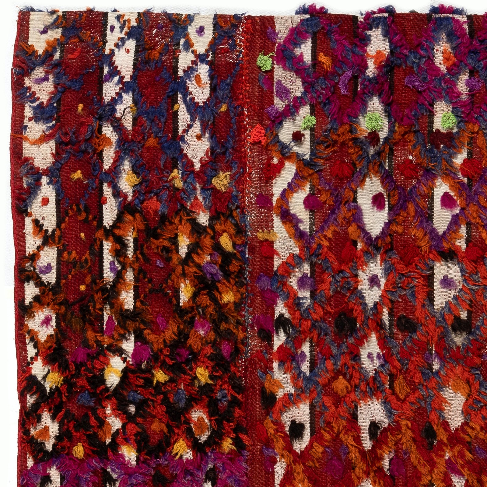 4.3×6 Ft Hand-woven Vintage Central Anatolian Kilim (Flat-weave)