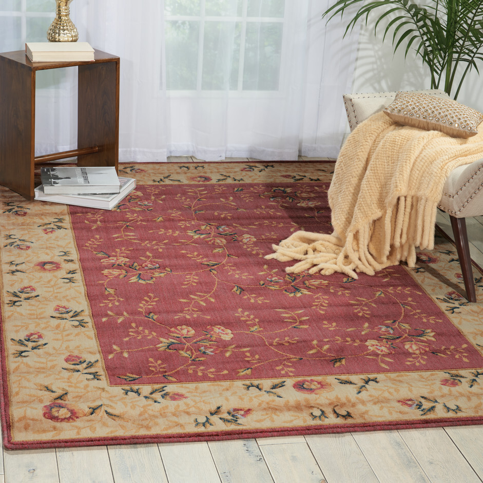 Nourison Somerset Rose – 5’6″ X 7’5″ Rectangular Traditional Area Rug