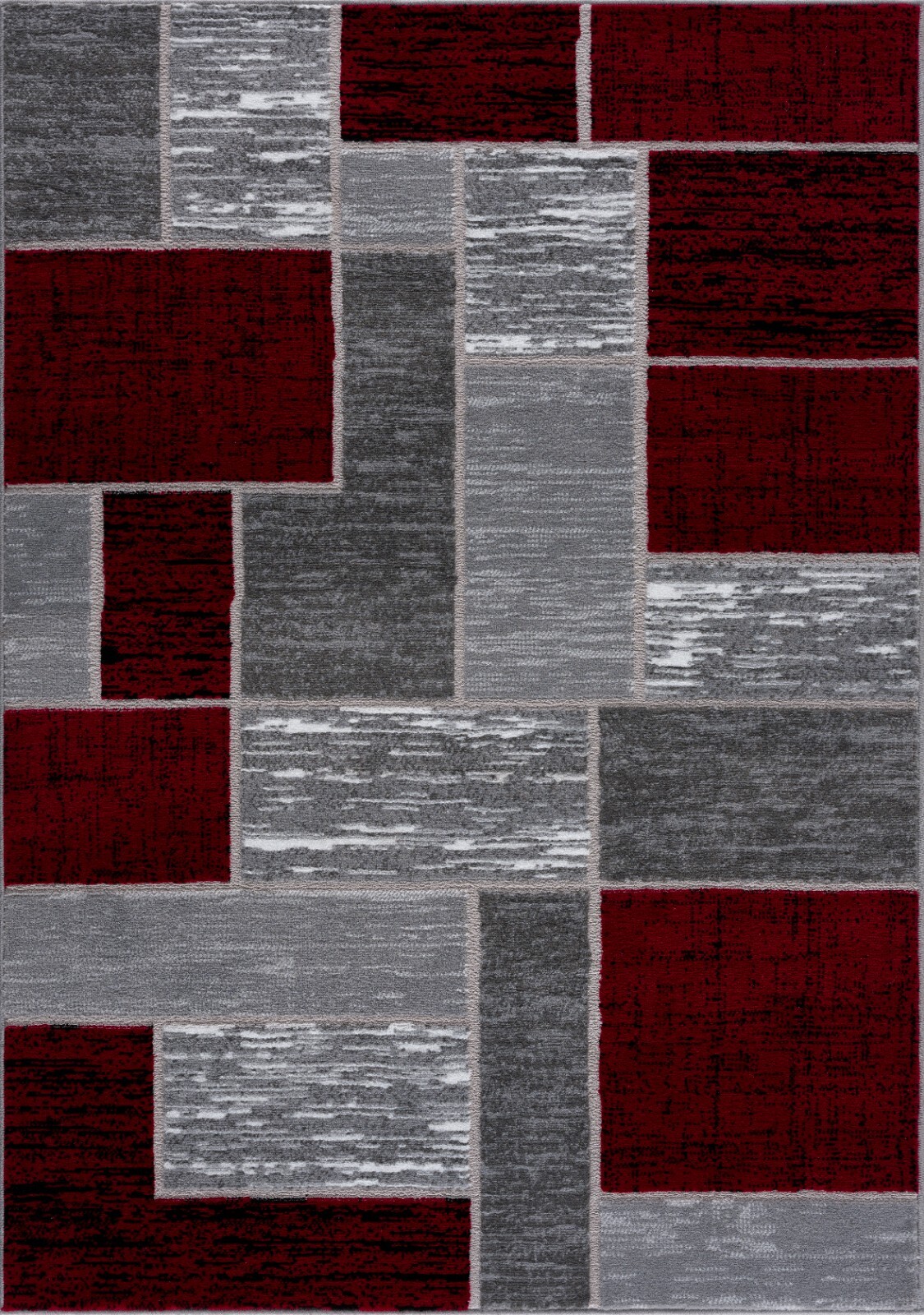 L’Baiet Verena Red Geometric 4 ft. x 6 ft. Area Rug