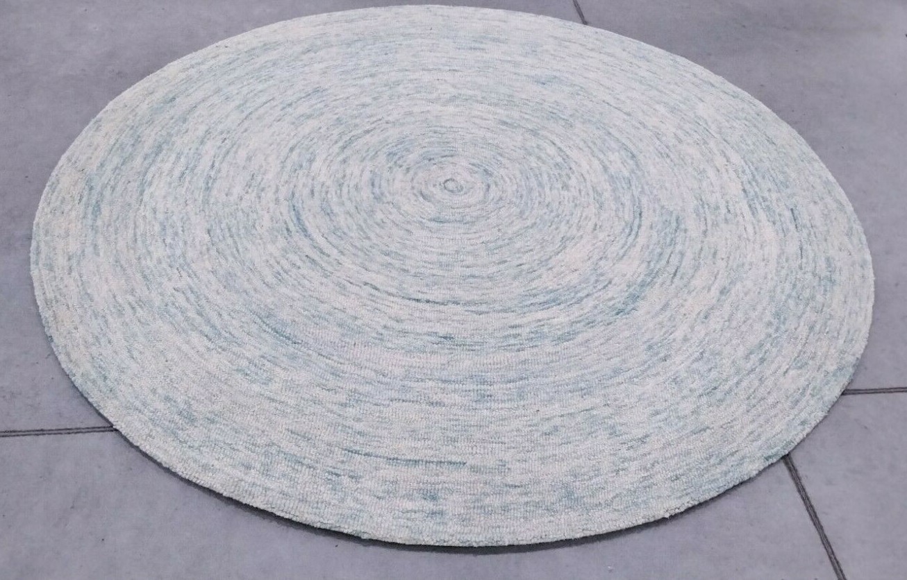 BLUE 8′ X 8′ Round Back Stain Rug, Reduced Price 1172702588 IKT635A-8R