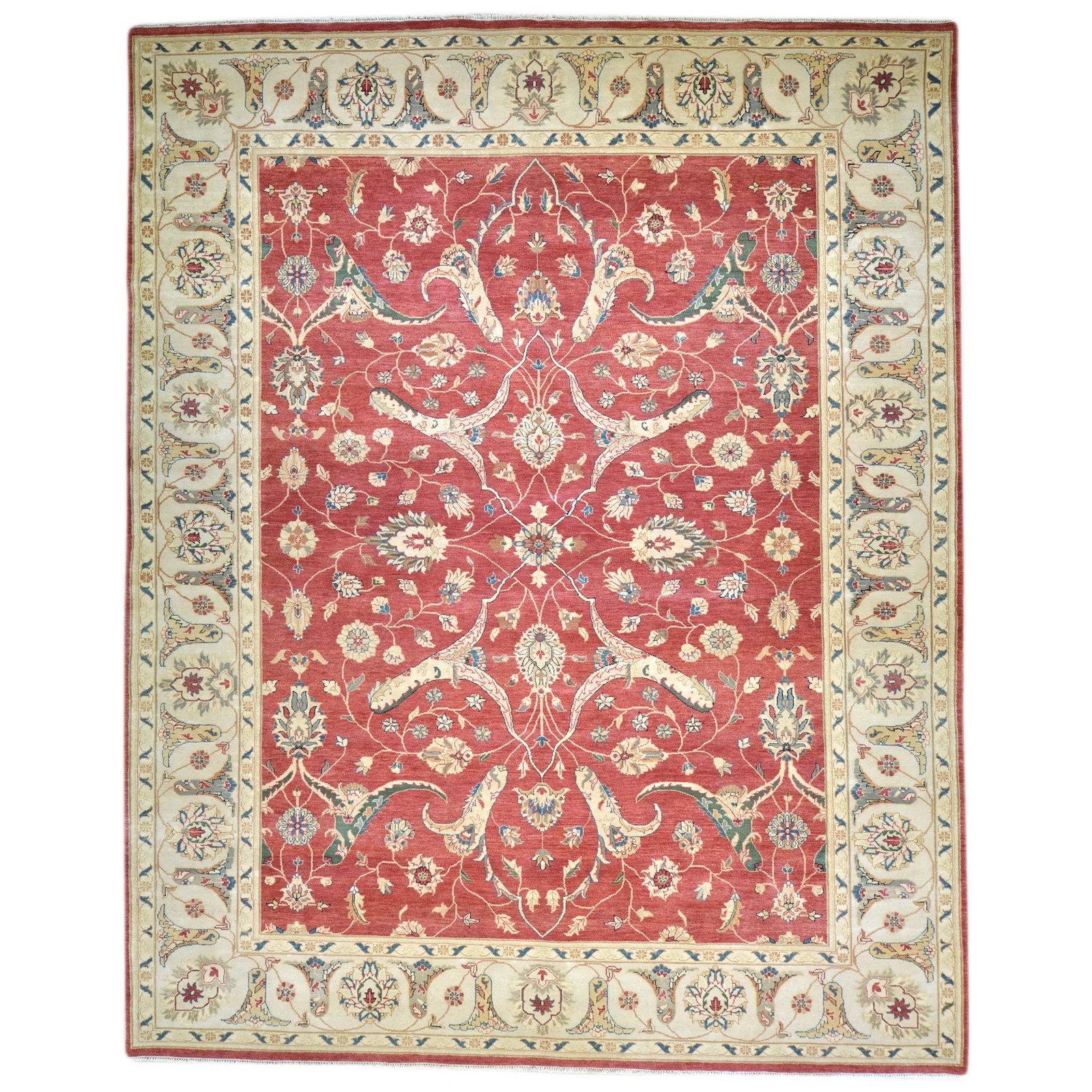 Hand-Knotted Fine Oriental Oushak Design Wool Handmade Rug (Size 9.0 X 12.4) Brr