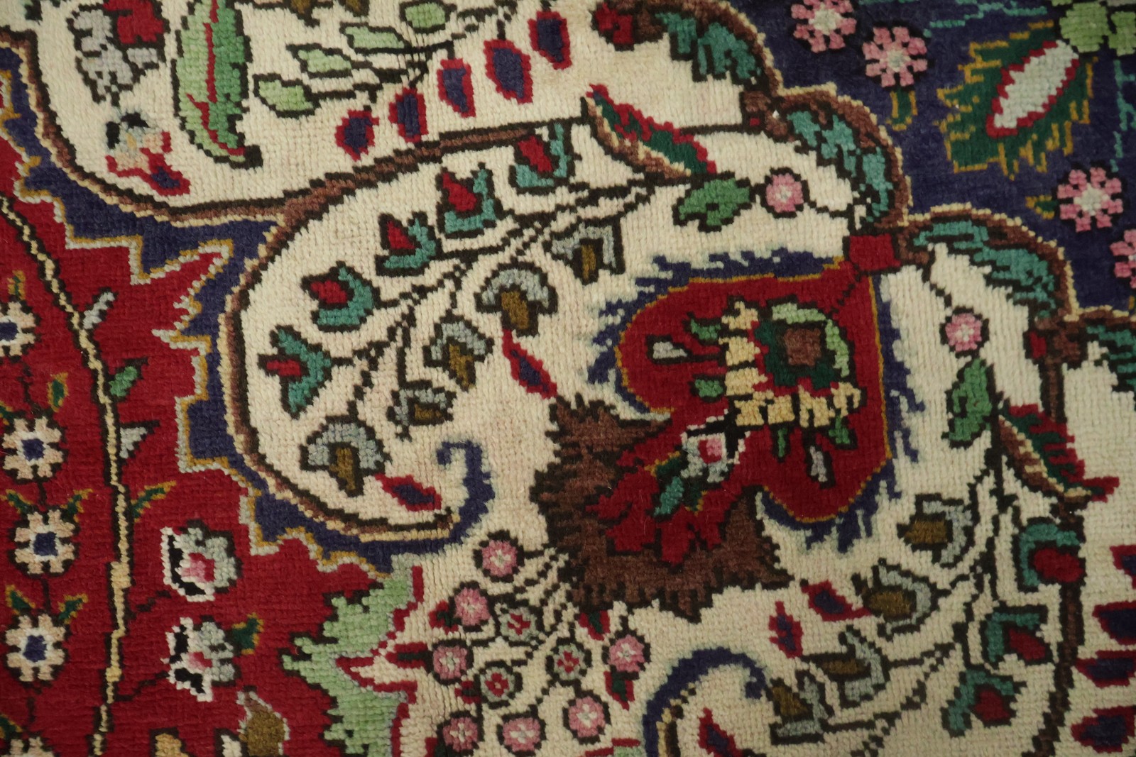 Traditional Living Room Area Rug 10×13 Medallion Red & Navy Blue Classic Carpet