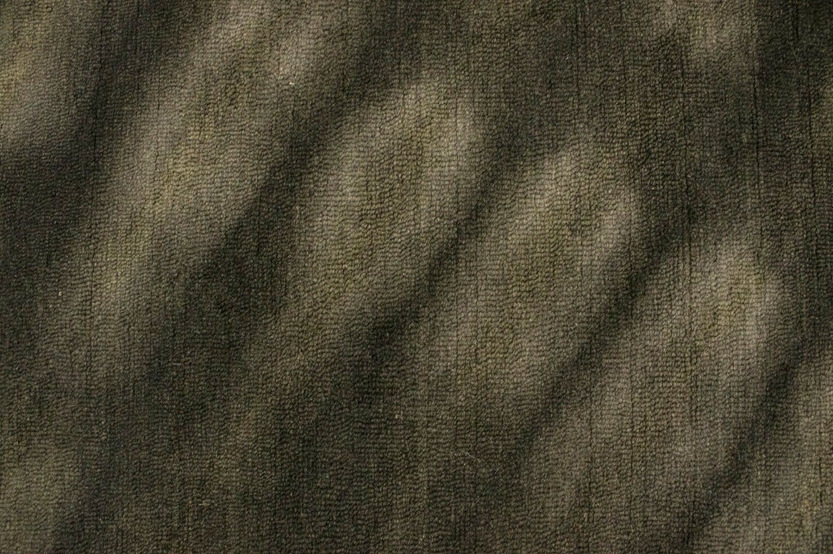 5×8 Charcoal Hand-Tufted Wool Rug Modern Tie-Dye Style Living Room Carpet