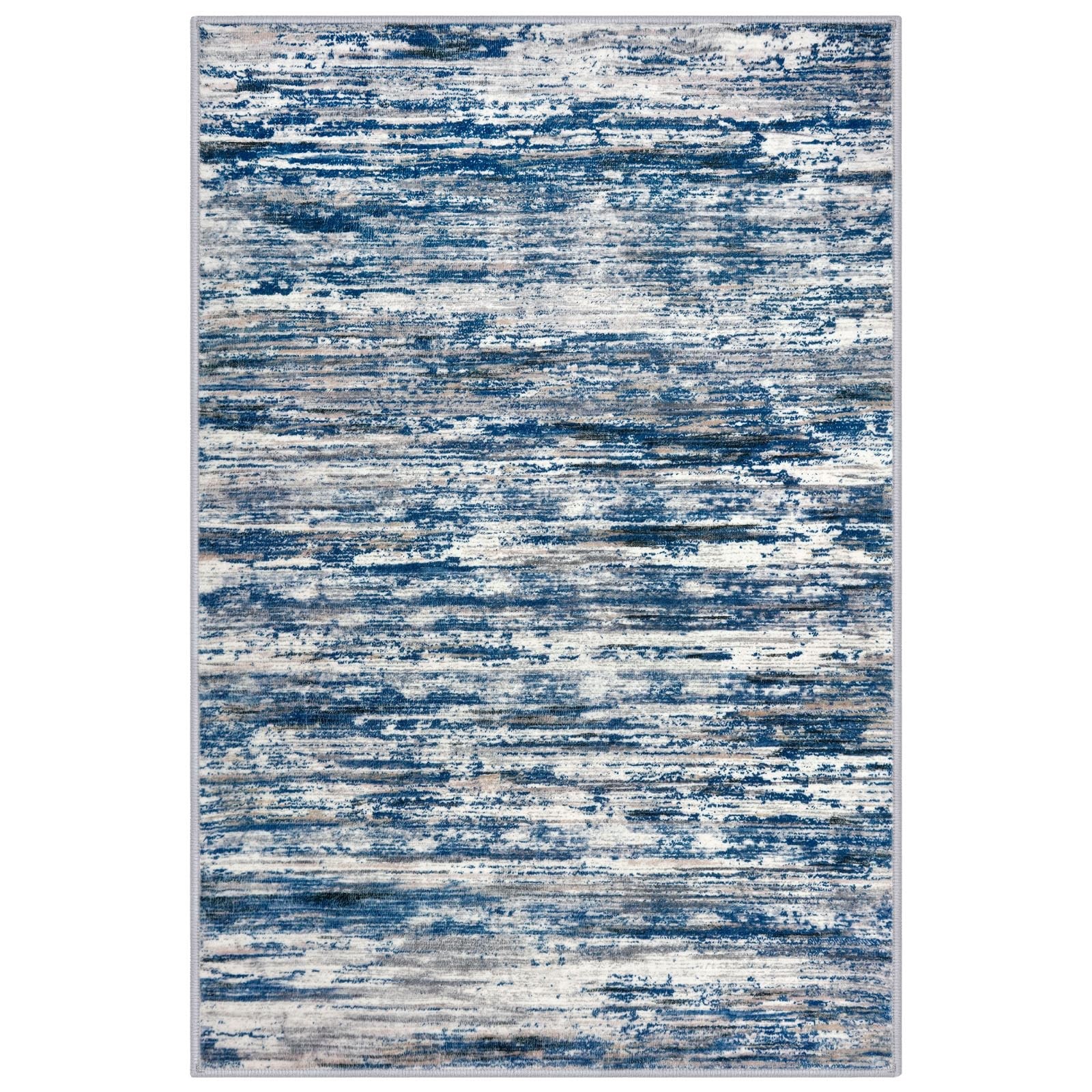 2×3 Navy Blue Gray Neutral 2′ x 3′ (Rectangular) Navy Blue/Gray/Neutral/Multi