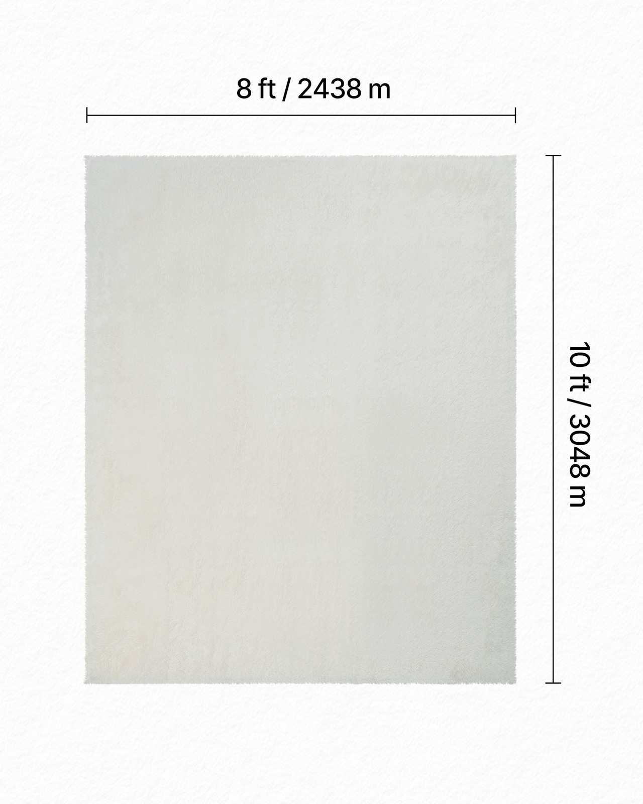 VEVOR Indoor Plush Area Rug 8 x 10ft Modern Plush Carpet for Living Room Bedroom