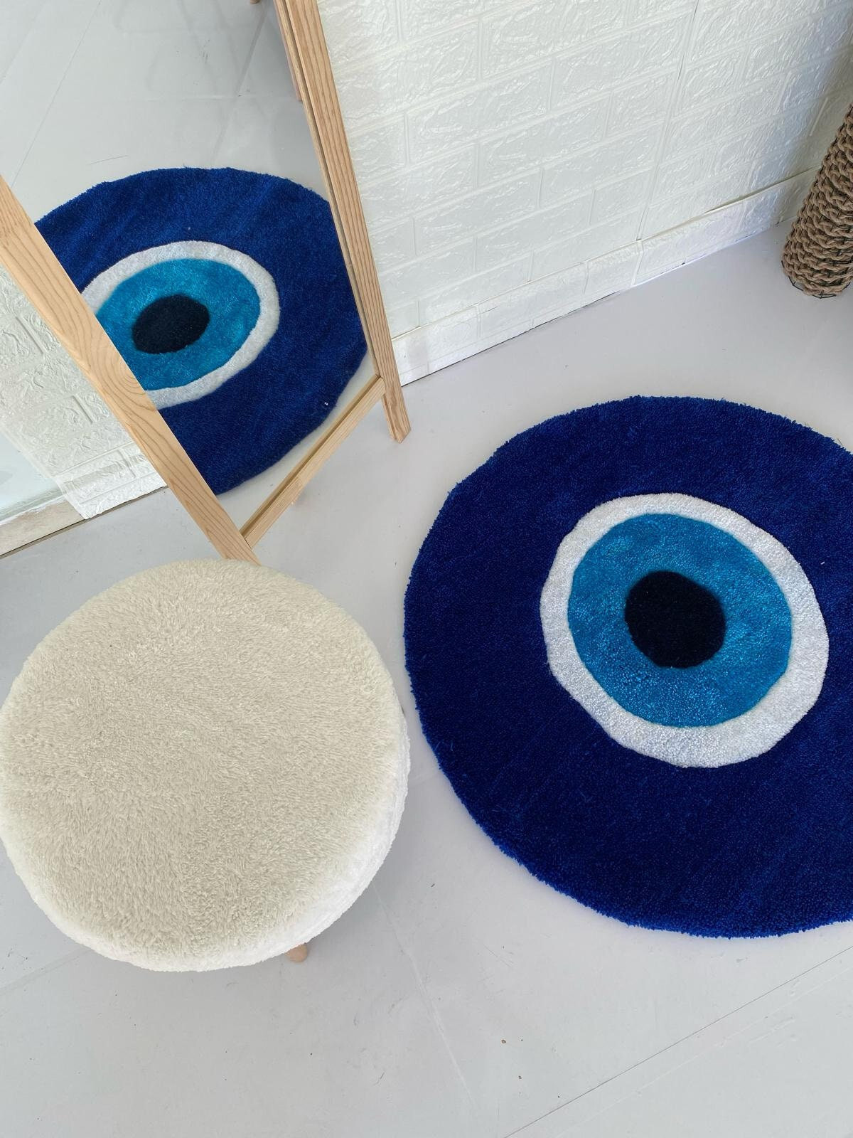 Good Luck Eye Shaped Handmade Rug