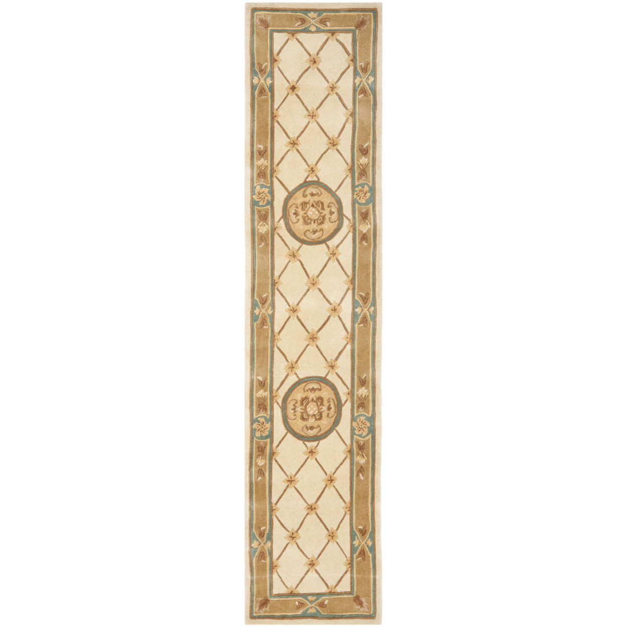 SAFAVIEH Naples NA523B Handmade Ivory / Caramel Rug