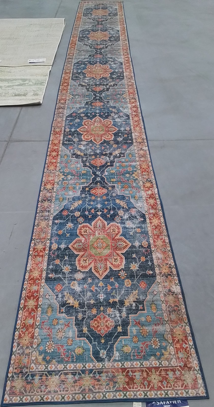 BLUE / RUST 2′-6″ x 20′-0″ Flaw in Rug, Reduced Price 3172810455 TSN110M-220