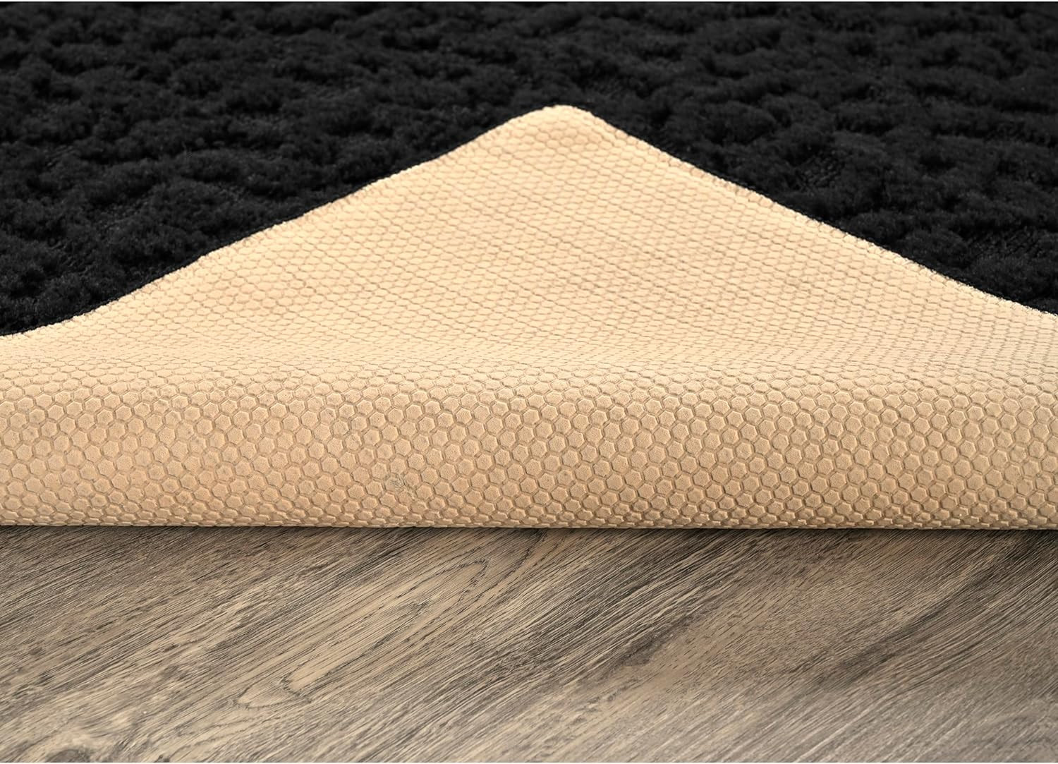 Ivy 6 Ft. X 9 Ft. Black Floral Solid Color Area Rug – Durable, Stylish, and Soft