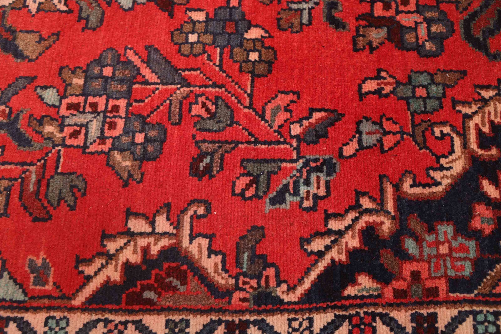 3’2″ x 10’3″ Vintage Hand-knotted Runner Rug Traditional Oriental Wool Carpet