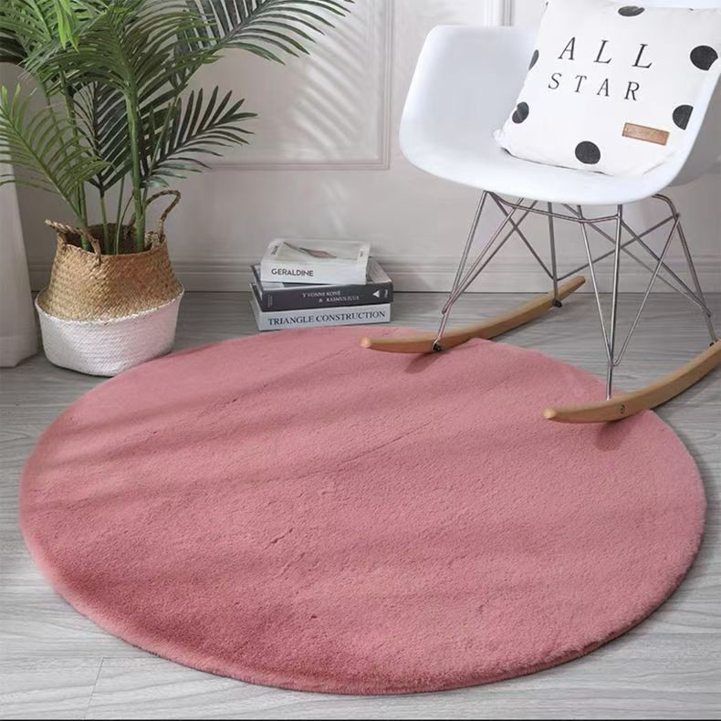 Faux Rabbit Fur Rug for Bedside Sofa Kids Room Desk Bathroom