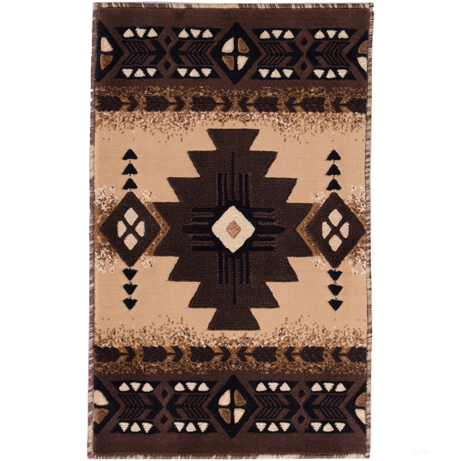 South West Native American Area Rug 3 Feet x 4 Feet 7 Inches