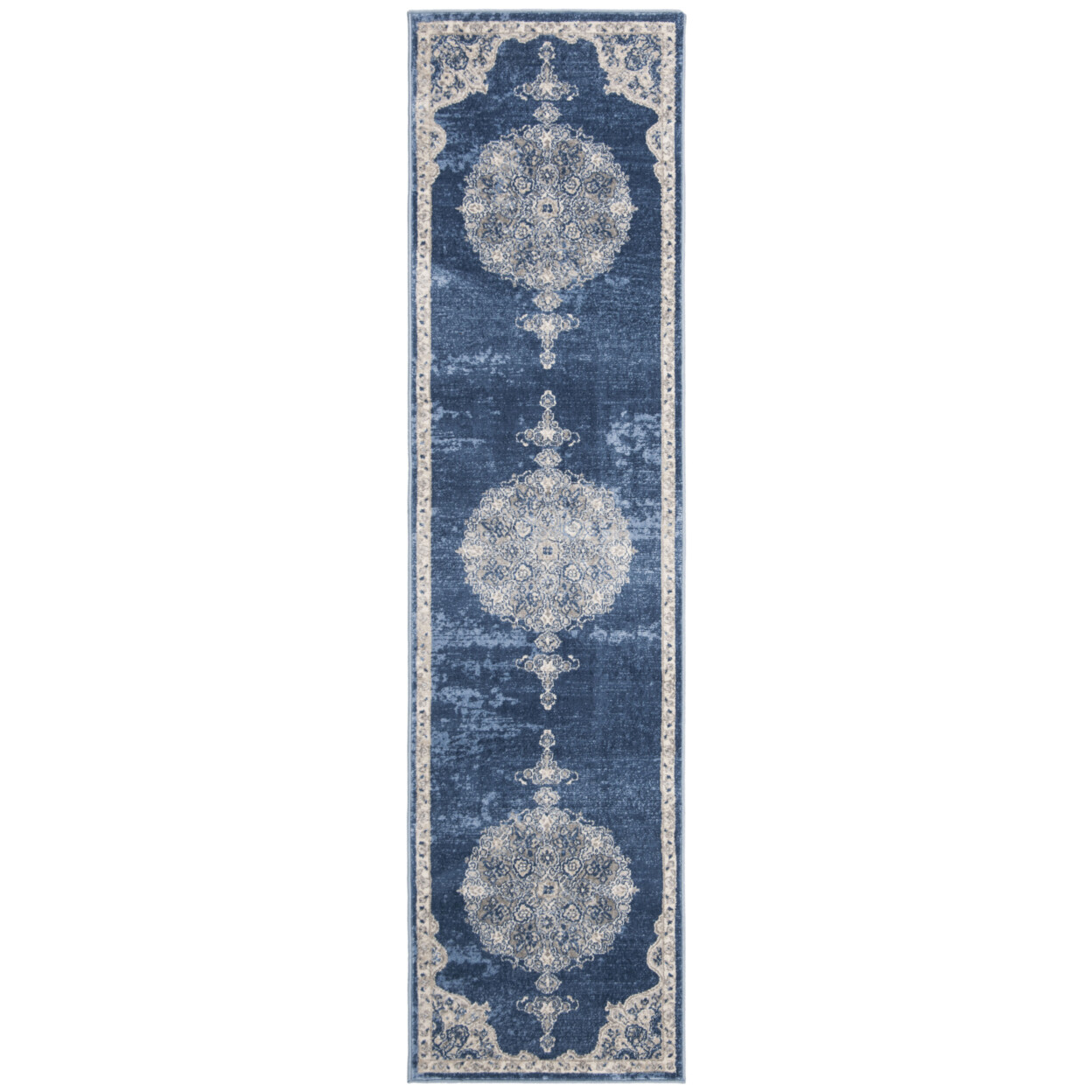 SAFAVIEH Brentwood BNT867M Navy / Light Grey Rug