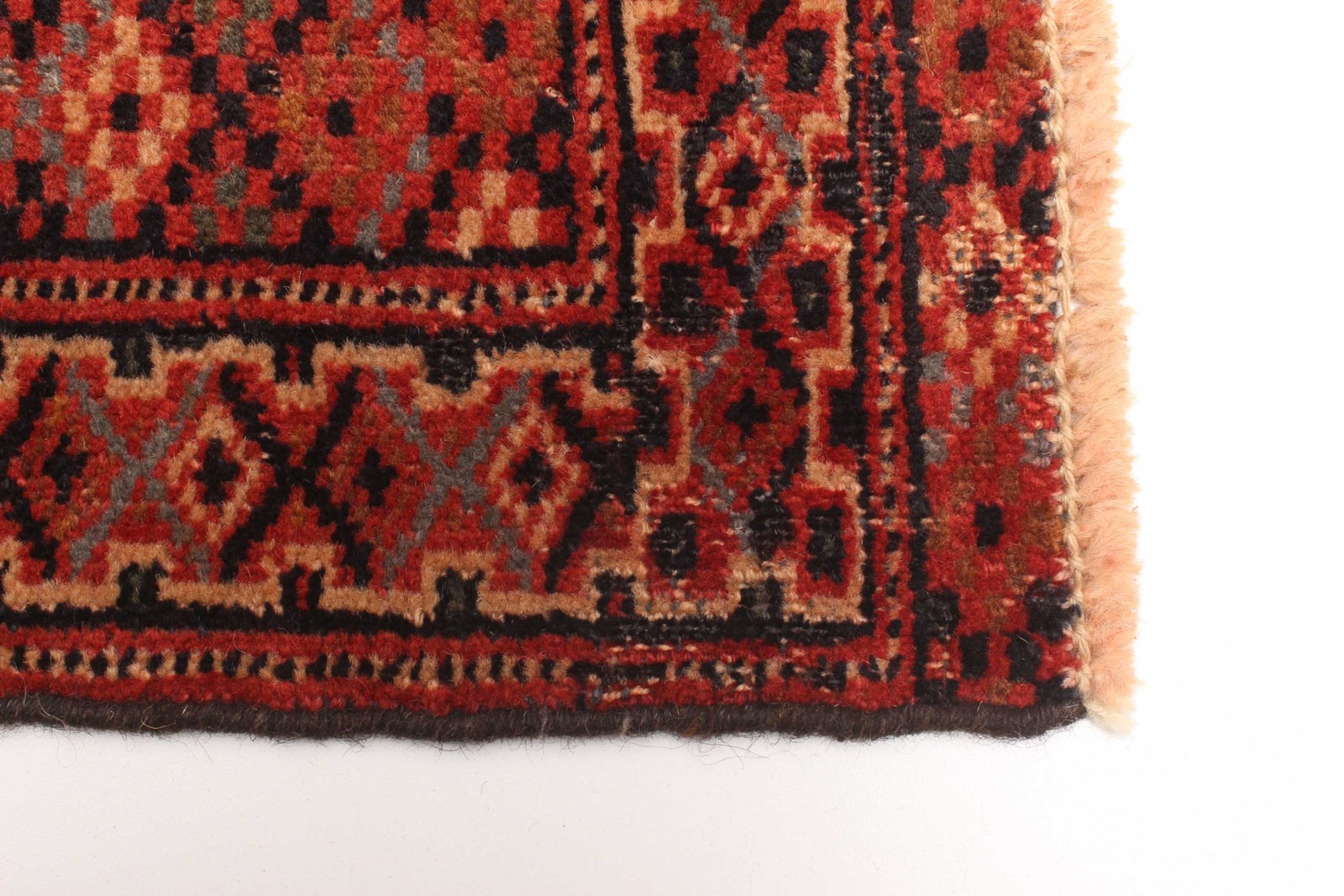 Vintage 2’9″ x 4’6″ Traditional Hand Knotted Vegetable Dye Wool Area Rug