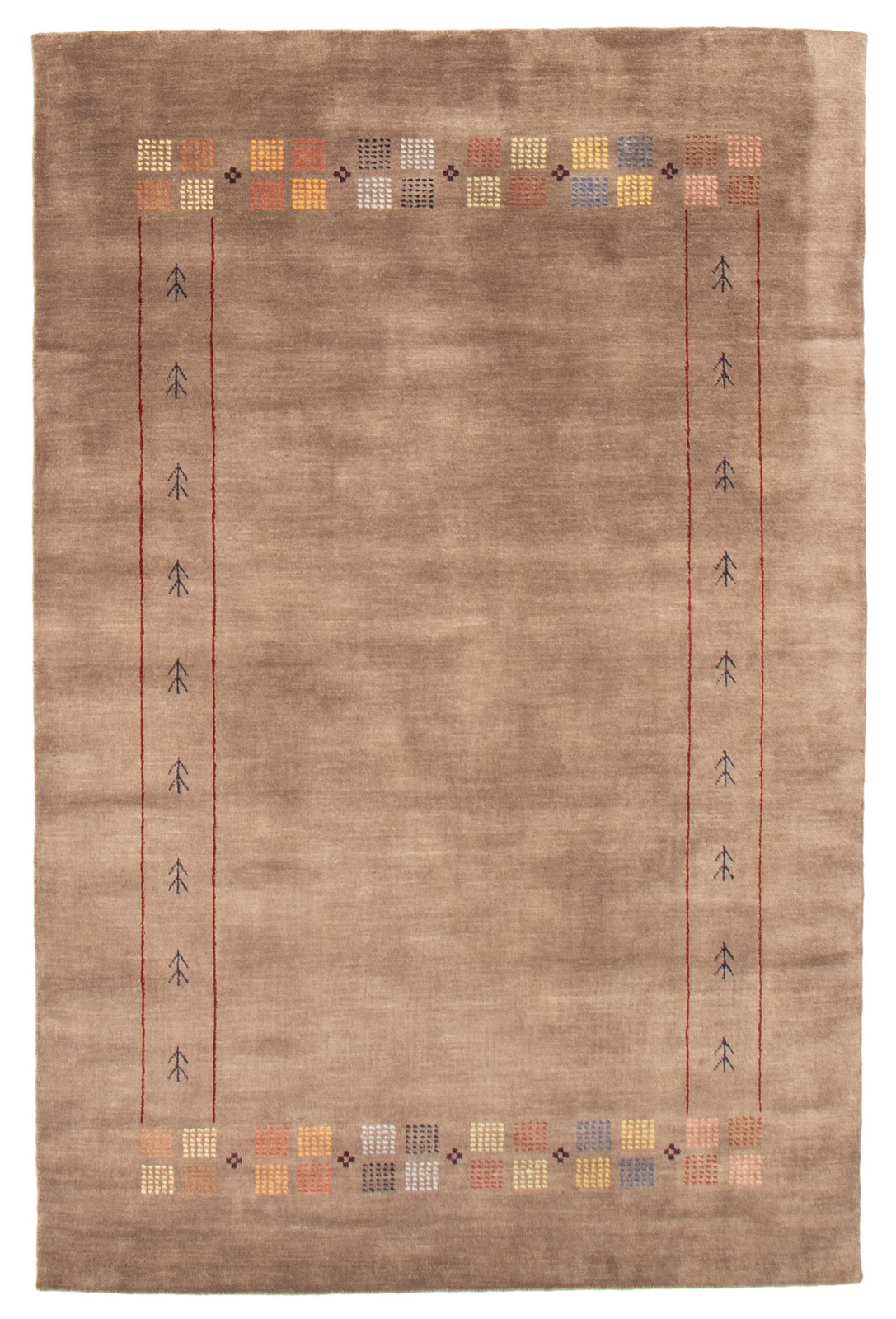 Traditional Hand loomed Area Rug 5’1″ x 7’10” Taupe Oriental Carpet